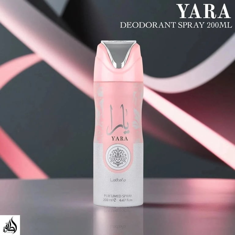 Yara Deodorant Spray 200ml (6.7 oz) for Women by Lattafa | Stay