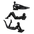 thumbnail image 4 of 3 estatuas de pensadores de Europa, mesa decorativa, esculturas artesanales modernas nórdicas para Negro, 4 of 9
