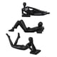 thumbnail image 4 of 3 piezas de estatuas de pensador de resina, figuritas de arte creativo, esculturas coleccionables nórdicas, decoración para estantería, restaurante, Negro BLESIY Figura del pensador abstracto, 4 of 8