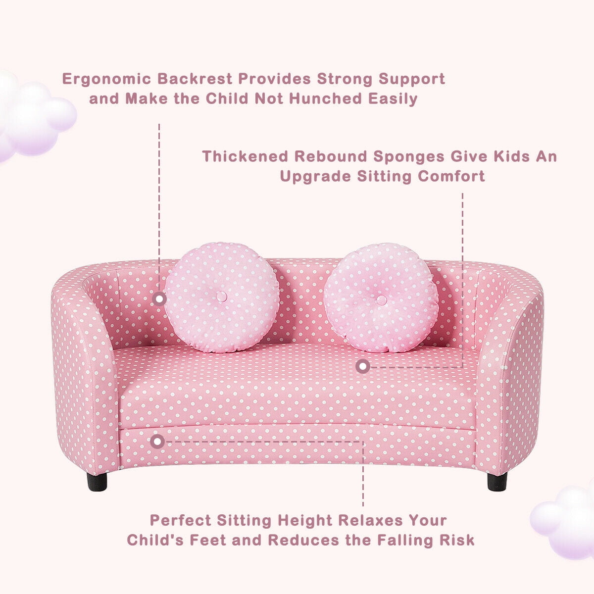 kids two seater sofa