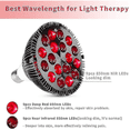 thumbnail image 2 of Red Light Therapy Lamp, Wolezek 36w 18 LED Infrared Light Therapy Device, 660nm Red and 850nm Near Infrared Combo Red Light Lamp, 2 of 5