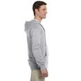 thumbnail image 3 of Jerzees Adult NuBlend Full Zip Hooded Sweatshirt, S, Oxford, 3 of 3