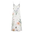thumbnail image 3 of zanvin Clearance Vente Femmes Robes d'Été, Mode d'Été Imprimé V-Cou Bretelles Sans Manches Robe Pull, Rose, XXL, 3 of 5