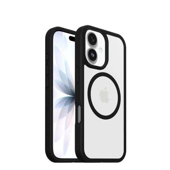 OtterBox iPhone 17 Profile Series MagSafe Case, Black Crystal - Drop Protection - Ultra Thin - Pocket Friendly - Lightweight - MagSafe - Camera Control