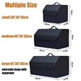 thumbnail image 3 of Car Trunk Organizer Box, Large Capacity, Auto Multiuse Tools, Storage Bag, Stowing, Tidying, Leather, Folding for Emergency, 3 of 11