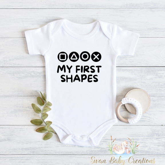 My First Shapes Baby Bodysuit, Baby Shower Gift, Future Gaming Buddy, Little Gamer Baby Clothes, Video Game, Player 3 Has Entered The Game Cute And Cool Baby Bodysuit, Baby Bodysuit Lat 4424