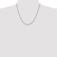 thumbnail image 2 of Diamond2Deal 925 Sterling Silver 4 mm Diamond-cut Rolo Chain Necklace for Women 20", 2 of 5