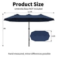 thumbnail image 7 of Meetleisure 12.5FT Outdoor Patio Double-Sided Umbrella with Crank Handle, Large Shade for Garden Poolside Backyard,Dark Blue, 7 of 7