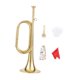 thumbnail image 2 of Trompeta, corneta, caballería, principiante, banda de marcha, instrumento de latón portátil Estilo A, 2 of 9