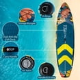 thumbnail image 4 of Trilenars InflatableVertical Paddle Board, Extra Wide 11’x33x6 Paddle Board with Backpack, Waterproof Bag, Repair Kit, Adjustable Paddle Board, Leather and Hand Pump for Youth & Adults, 4 of 7