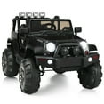 thumbnail image 5 of Costway 12V Kids Ride On Truck Car w/ Remote Control MP3 Music LED Lights Black, 5 of 10