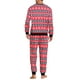 thumbnail image 3 of Conjunto de pijamas a juego para la familia navideña INSPIRE CHIC para mujeres, de manga larga, con renos y nieve, ropa de dormir y lounge, [Hombres] M Rojo, 3 of 6