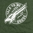 thumbnail image 2 of Top Gun Talk to Me Goose Unisex Adult Heather T Shirt, Military Green Heather, X-Large, 2 of 4