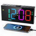 thumbnail image 1 of Reloj Roxicosly RGB con doble alarma digital, pantalla de 7,5 pulgadas, 1 of 7