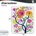 thumbnail image 4 of Stupell Industries Eclectic Blue Tree with Warm Flowers Canvas Art, 16 x 20, by Suzanne Allard, 4 of 8