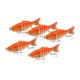 thumbnail image 2 of 5 piezas señuelos de pesca Swimbaits Luros de natación realistas Multi articulados para truchas accesorios de pesca de lubina de salmón azul, 2 of 8