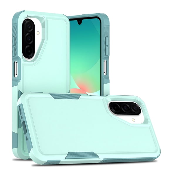 ELEHOLD for Samsung Galaxy A17 5G Case, Dual Layer Rugged Hard PC TPU Hybrid Anti-Drop Protection Shockproof Non-Slip Slim Fit Cover, Mint