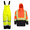 Orange/Black, variant on Hi-Vis Safety Rain Set, Two-Tone Parka Jacket and Pants (Yellow/Black, L)
