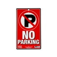 thumbnail image 2 of (4 pack) Sunburst Systems 8650 6" x 10" Red High Quality No Parking Plastic Sign, 2 of 8