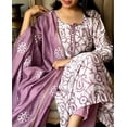 thumbnail image 2 of Indian Women Ethnic Kurti Set Designer Party Wear Beautiful Kurta Pant Set Dress Round Neck 44, 2 of 5