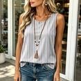 thumbnail image 4 of BUIGTTKLOP Womens Cotton Linen Tank Tops Summer Casual Crew Neck Sleeveless Top Loose Fitted Basic Tunic Shirts 2026, 4 of 8