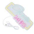 thumbnail image 1 of Open 24 Hours Neon Sign, Adjustable Brightness Soft Lighting LED Neon Open Sign  for Business, 1 of 7