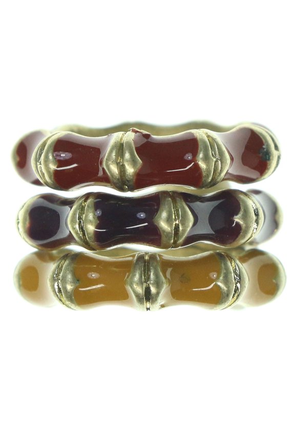 Multiple Ring Set Gold-Tone