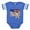 Royal Blue, variant on CafePress - FIN Jrt Patriotic - Cute Infant Baby Football Bodysuit