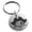 Silver, variant on Stainless Steel Buccaneer Privateer Pirate Engraved Small Medallion Circle Charm Keychain Keyring
