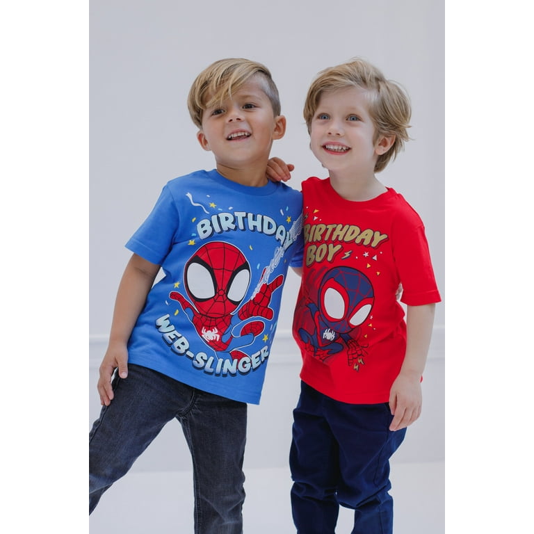 Spiderman birthday shirt for toddler new arrivals