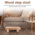thumbnail image 1 of Jinsinto Wooden Bedside Step Stool Indoor & Outdoor Mobility Step Stool- Portable One Step Stool, 1 of 5