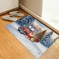 thumbnail image 3 of Santa is Coming Pomeranian Merry Christmas Xmas Noel Truck Tree Doormat Pom Dog Lover Gifts Indoor Outdoor Welcome Mat - 02023, 3 of 5