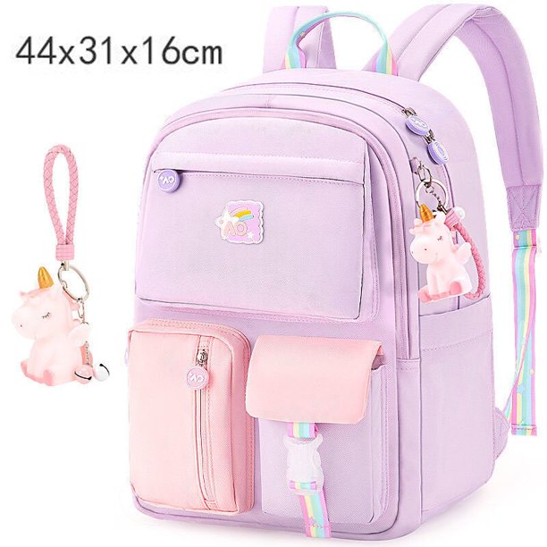 Mochila escolar superligera para niñas, protección de la columna vertebral y reducción de carga, gran capacidad para estudiantes, 2022 qym unisex