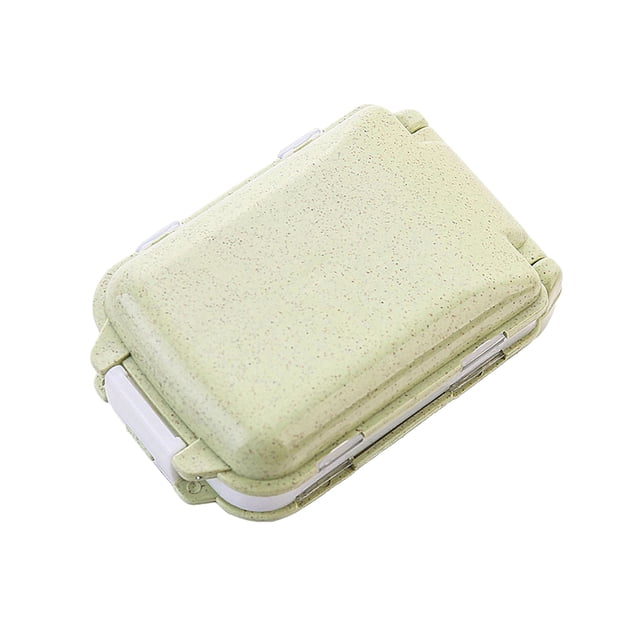 GOOHOCHY Estuche organizador portátil de viaje de tres capas para medicamentos (verde)