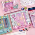 thumbnail image 3 of Dinosaur Mermaid Space Series Large Square Box Rubber Set Stationery Set Christmas Prizes and Gifts, 3 of 5