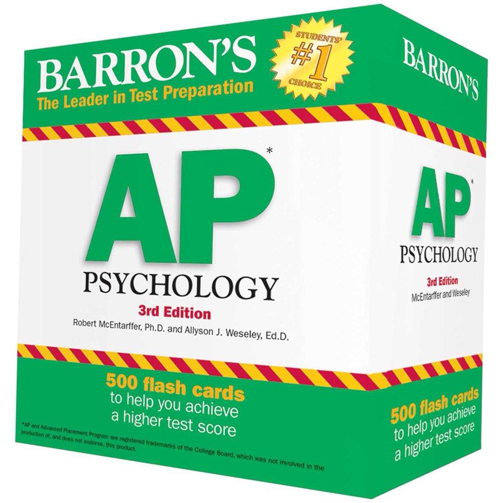 Barron's AP Psychology Flash Cards, 3rd Edition