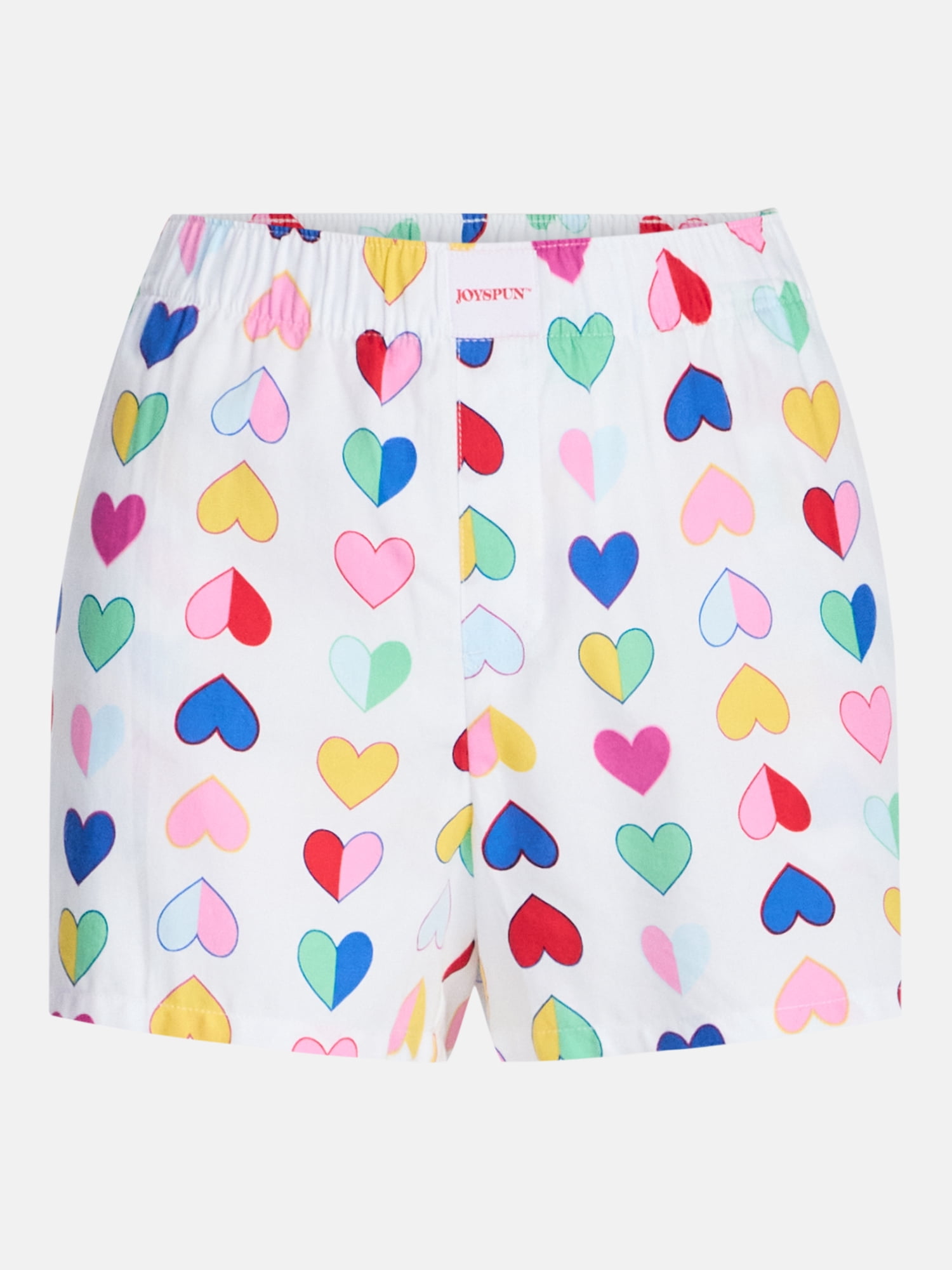 Joyspun Women's Woven Pajama Boxer Shorts, 3'' Inseam, Sizes XS-2X