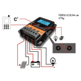 thumbnail image 4 of Controlador de carga solar ckepdyeh 30A 12V24V Controlador de batería de panel solar Regulador automático 2 USB Pantalla LCD Descargador de carga, 4 of 7
