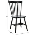 thumbnail image 4 of Safavieh Novalyn Mid-Century Wood Dining Side Chairs, Black (Set of 2), 4 of 8