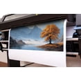 thumbnail image 4 of Golden Autumn Tree Mountain Lake Landscape Canvas Wall Art Picture, Misty Valley River Scenery Nature Painting, 40x20 Inch Modern Mountain View Decor for Living Room Bedroom Office, 4 of 9