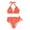Orange, variante sur Bas de Bikini pour Femmes, Mode Personnalité, Confortables, à Imprimé Rayé Chaud, Couleur Unie, Coupe en V, Bas de Bikini pour Femmes, Bandes de Cire de Bikini, Peau Sensible, Taille Haute, String de Bikini, Ensemble de Bikini, Bas de Bikini pour Femmes