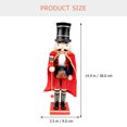 Hongchegh Nutcracker Xmas Wooden Desktop Christmas Ornament Puppet