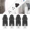thumbnail image 4 of 4Pcs NEMA 5?15P to IEC320 C5 Power Adapter PVC Housing NEMA 1?15P to IEC320 C5 Power Socket Adapter US Plug 125V 15A, 4 of 5