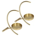 thumbnail image 2 of Gold Candle Holder Simple Elegant Semicircular Moon Sturdy Durable Easy Cleaning Iron Candle Holder Widely Used For Hotel For Office For Bedroom ANGGREK Arte y Manualidades, 2 of 8