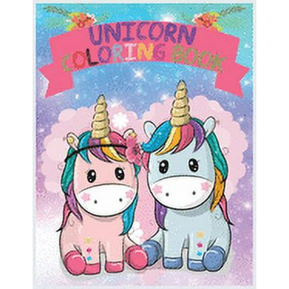 Unicorn coloring book: A amazing cute Coloring Book with Magical Unicorns for kids . (Paperback)