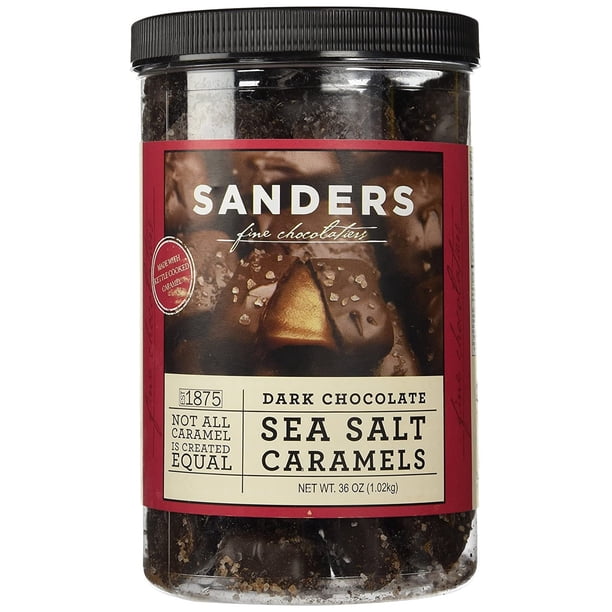 Sanders Dark Chocolate Sea Salt Caramels 36 ounces (2.25 pounds