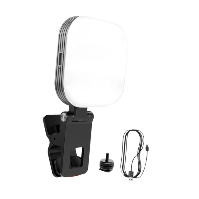 Luz LED para selfies, luz para teléfono, luz para video con clip, lámpara para computadora portátil, lámpara para espectáculos , luz de relleno