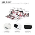 thumbnail image 4 of Gaeub Cherry Blossoms Sun Visor Hats with Empty Top and Adjustable, UV Protection for Golf Tennis Cycling Running, 4 of 8