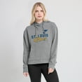 thumbnail image 4 of Women's Fanatics Heather Gray St. Louis Blues Script Favorite Pullover Hoodie, 4 of 5