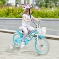 thumbnail image 2 of Prorider 16" Kids Bike Toddler Adjustable Bicycle with Training Wheel for 4-7 Years Old Blue, 2 of 9